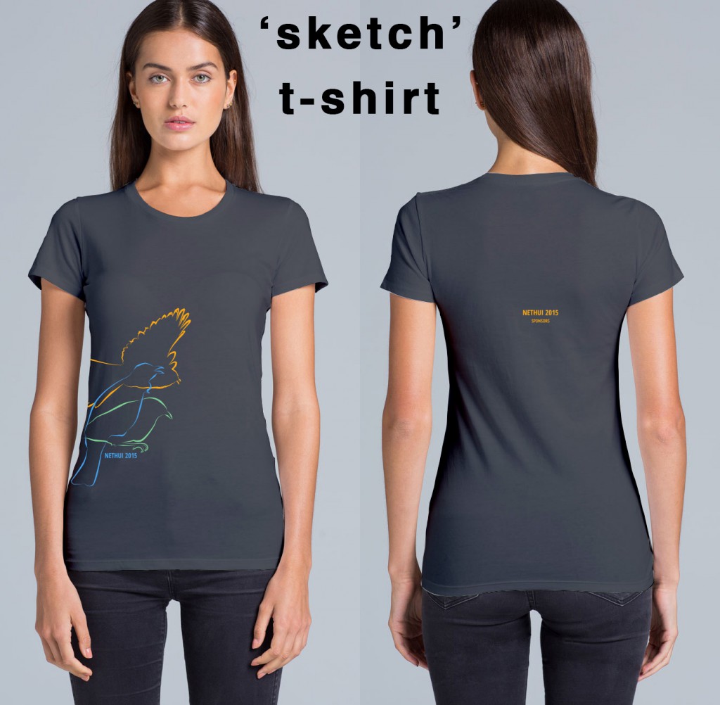 NetHui 2015 t-shirt - sketch design